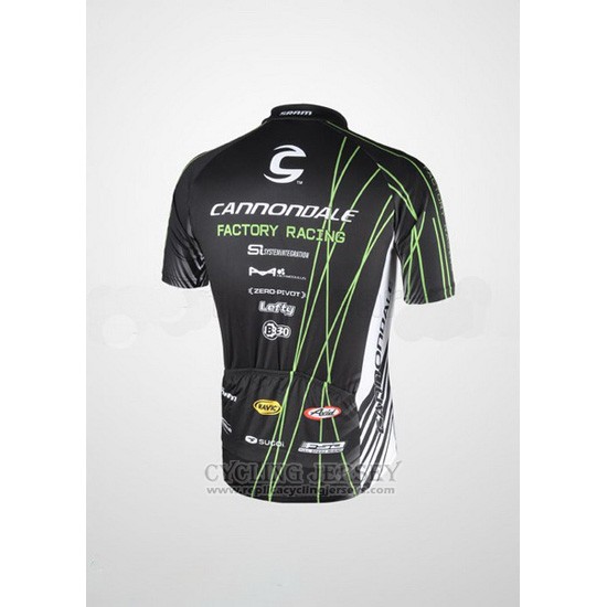 2010 Cycling Jersey Cannondale Black Short Sleeve and Bib Short